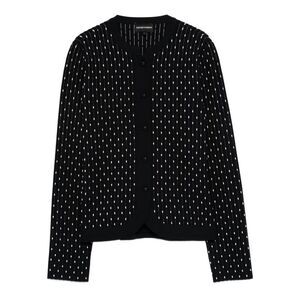 Emporio Armani Women Dotted Crewneck Cardigan
